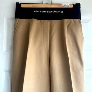 Alexander Wang
logo-waistband tailored trousers